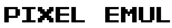 Pixel Emulator font preview